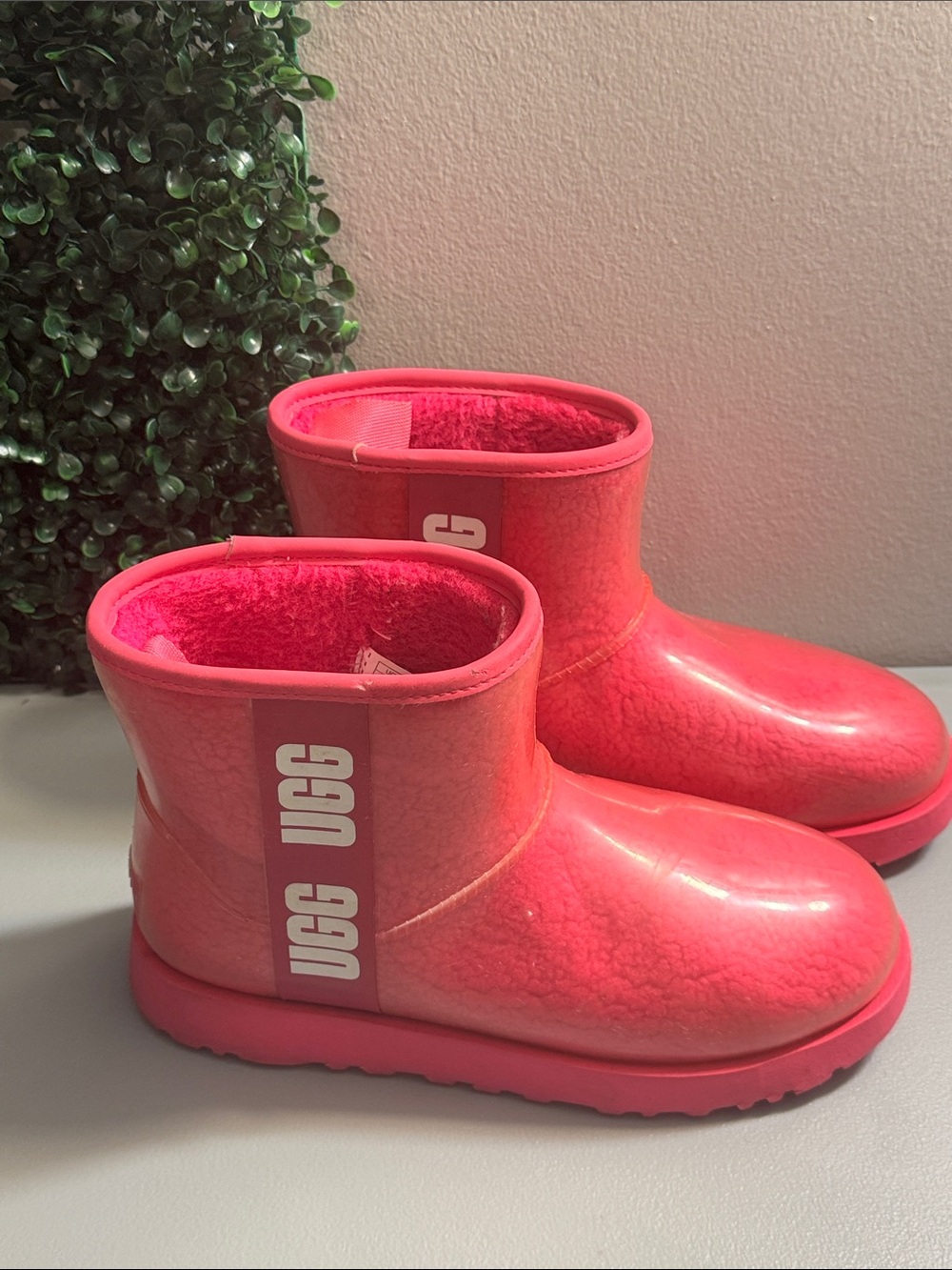 UGG Kids Neon Pink Short Boot